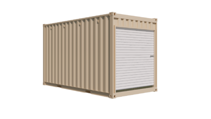 16ft New High Cube Storage Container w/ Roll-Up Door