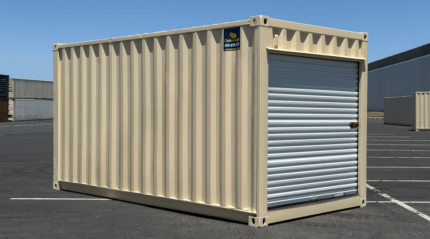 16ft Refurbished High Cube Storage Container w/ Roll-Up Door